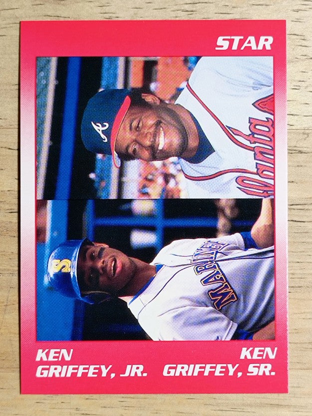 1991 Star Griffeys #1 Ken Griffey Jr./Ken Griffey Sr. CL