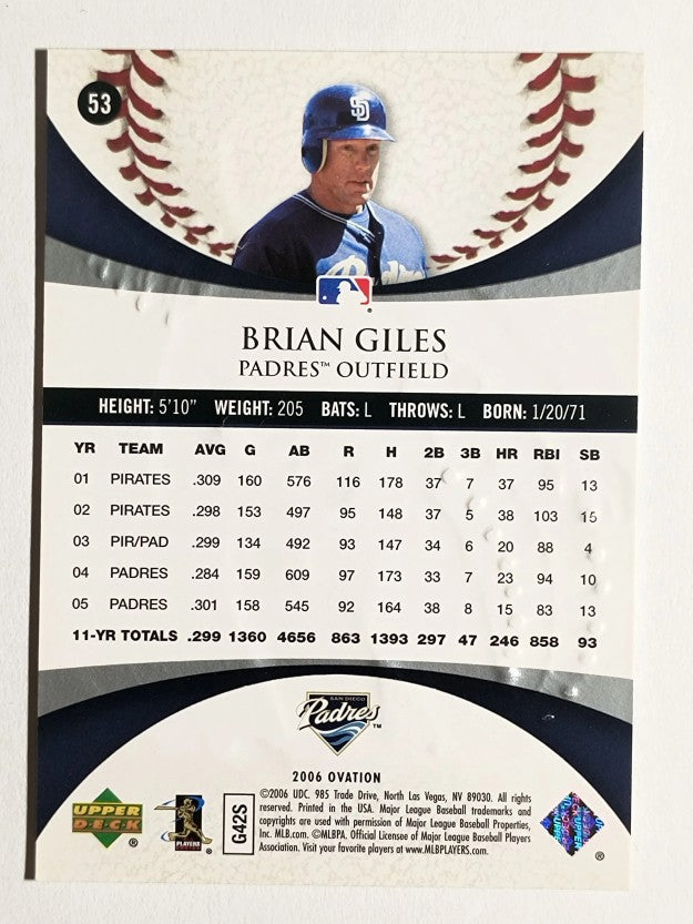 2006 Upper Deck Ovation #53 Brian Giles