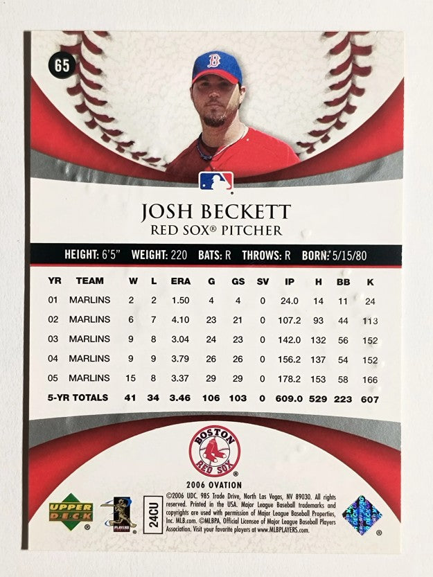 2006 Upper Deck Ovation #65 Josh Beckett