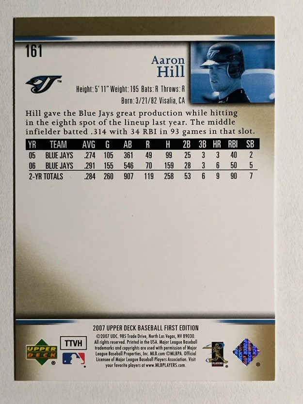 2007 Upper Deck First Edition #161 Aaron Hill