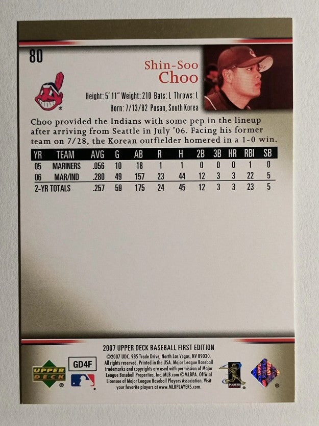 2007 Upper Deck First Edition #80 Shin-Soo Choo