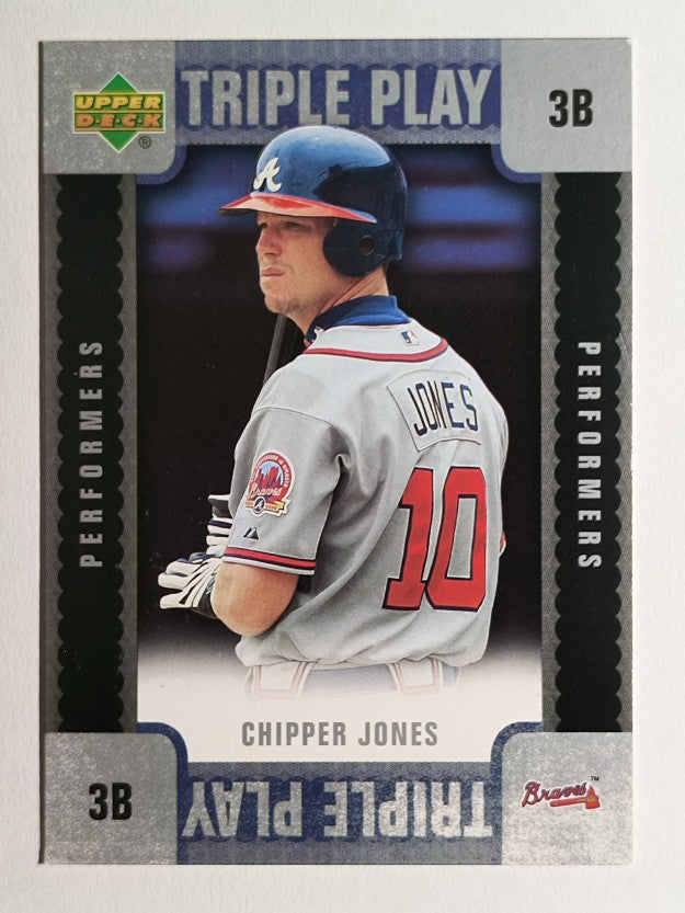 2007 Upper Deck Triple Play Performers #TPCJ Chipper Jones (NM)