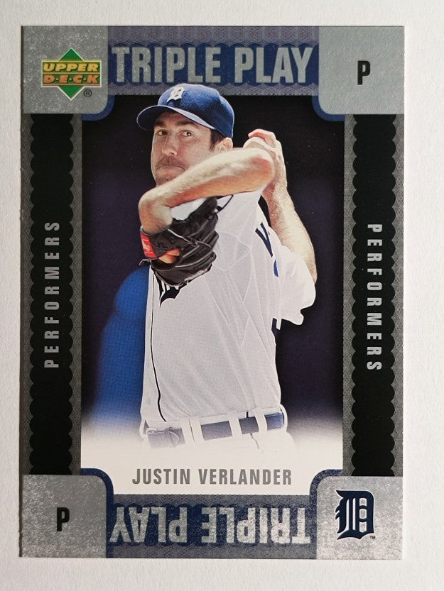 2007 Upper Deck Triple Play Performers #TPJV Justin Verlander (NM)