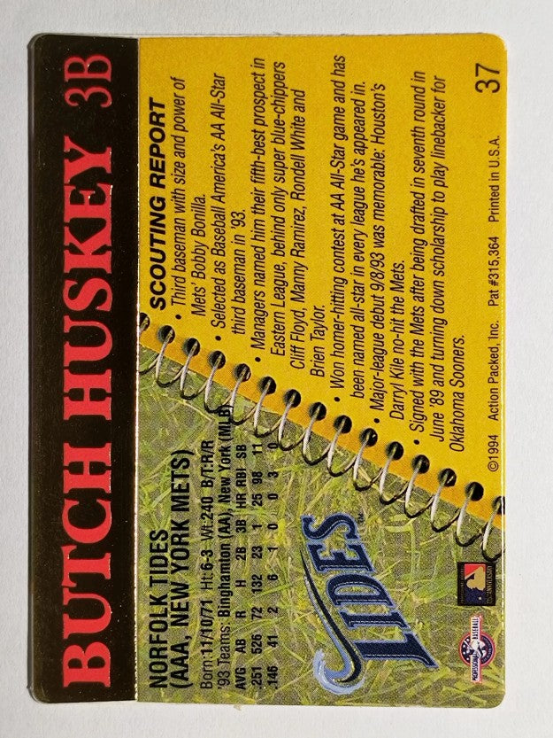 1994 Action Packed #37 Butch Huskey