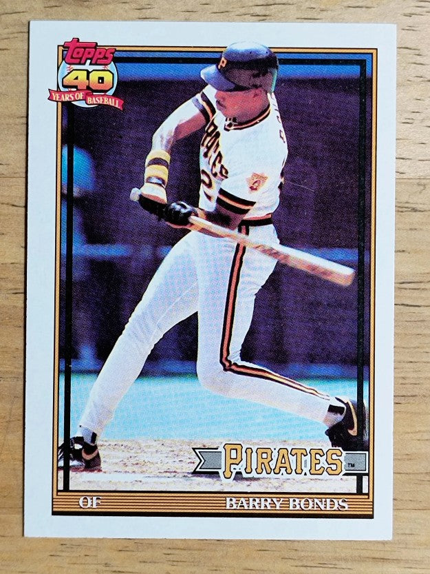 1991 Topps #570 Barry Bonds