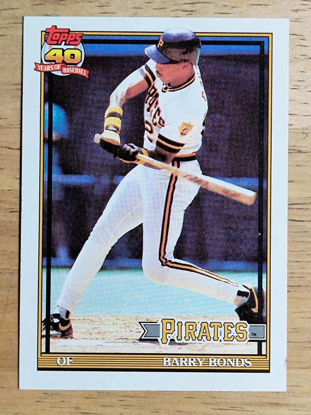 1991 Topps #570 Barry Bonds