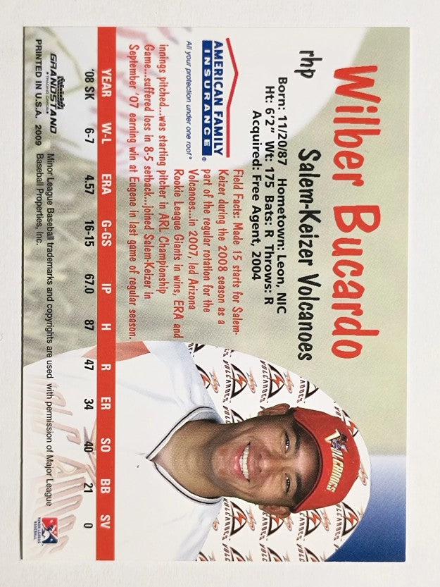 2009 Salem-Keizer Volcanoes Grandstamd #5 Wilber Bucardo