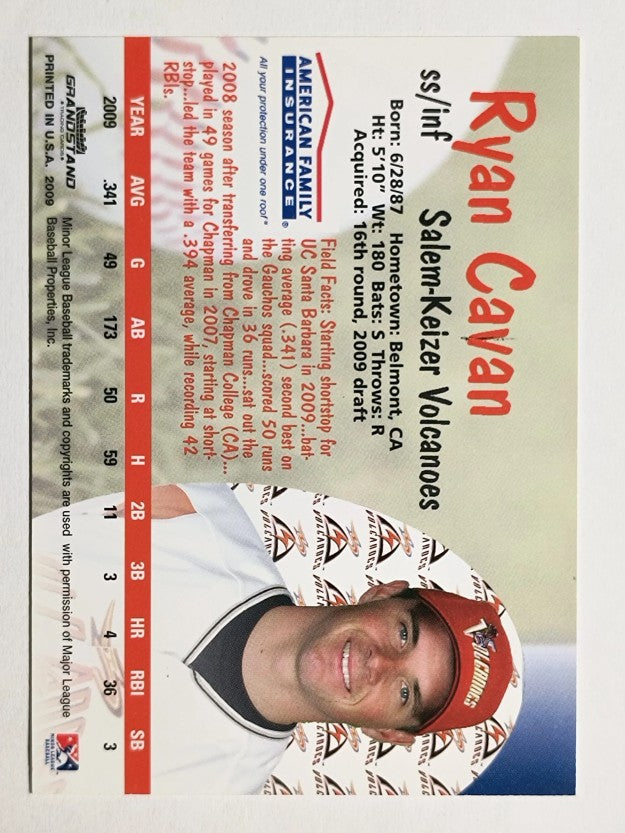2009 Salem-Keizer Volcanoes Grandstamd #7 Ryan Cavan