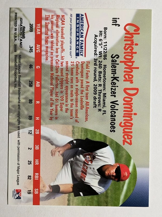 2009 Salem-Keizer Volcanoes Grandstamd #11 Christopher Dominguez