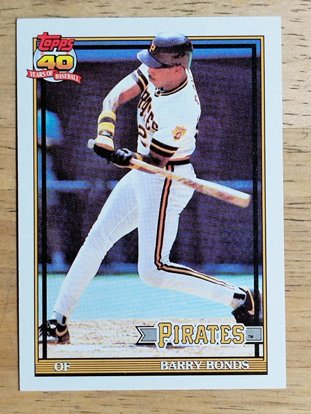 1991 Topps #570 Barry Bonds