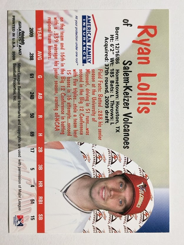 2009 Salem-Keizer Volcanoes Grandstamd #19 Ryan Lollis