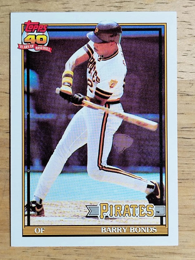 1991 Topps #570 Barry Bonds