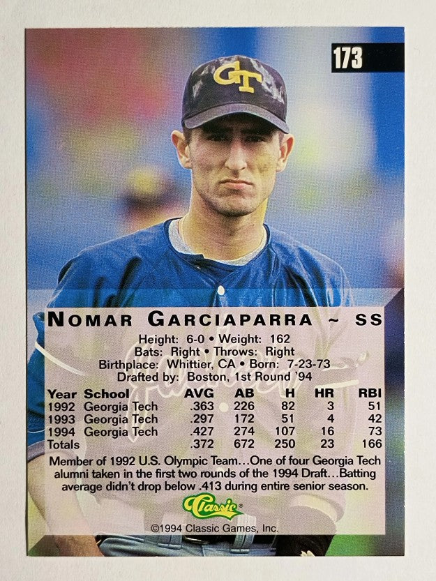 1994 Classic Four Sport #173 Nomar Garciaparra