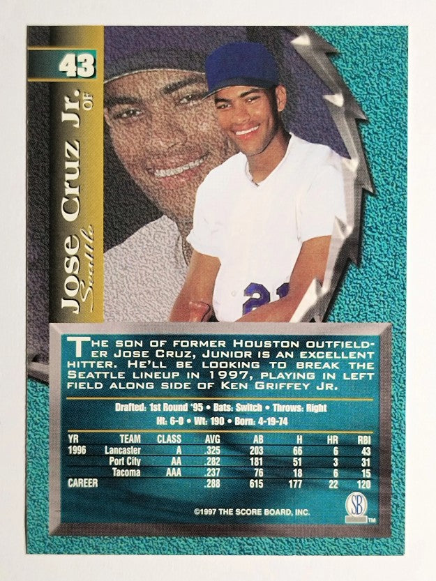 1997 Score Board Talk N' Sports #43 Jose Cruz Jr.