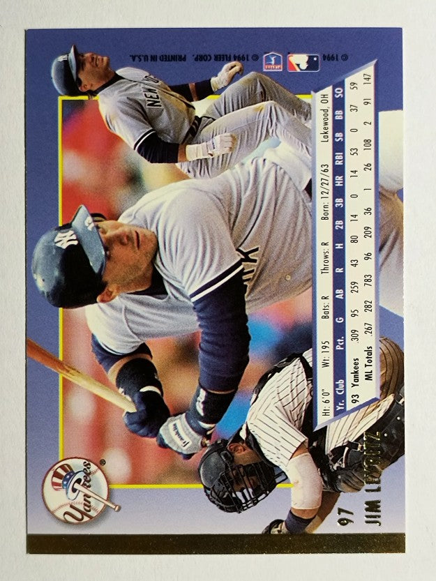 1994 Ultra #97 Jim Leyritz