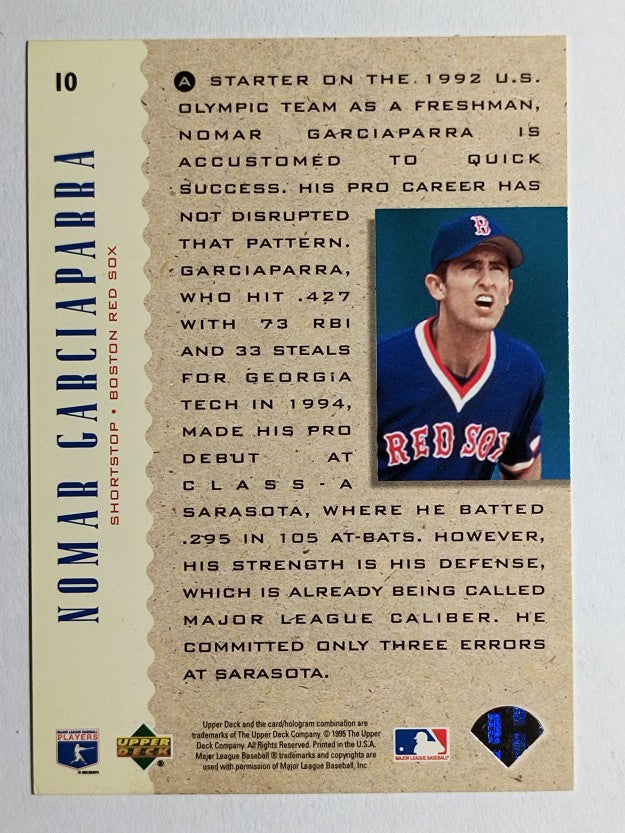 1995 Upper Deck Electric Diamond #10 Nomar Garciaparra (EXMT)