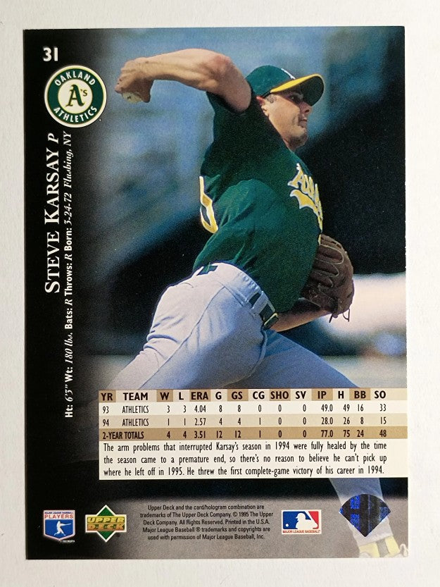1995 Upper Deck Electric Diamond #31 Steve Karsay