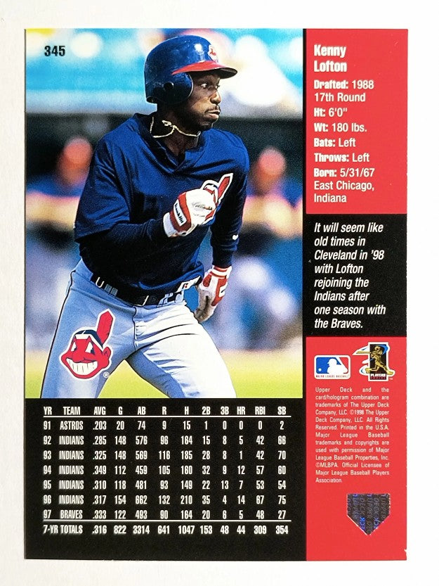 1998 Upper Deck #345 Kenny Lofton