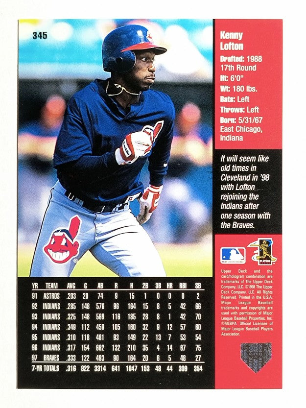 1998 Upper Deck #345 Kenny Lofton