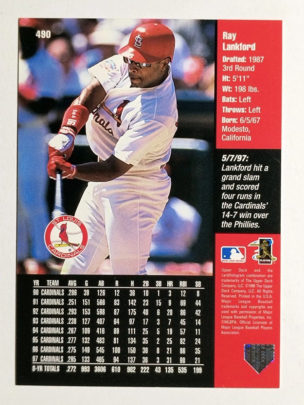 1998 Upper Deck #490 Ray Lankford