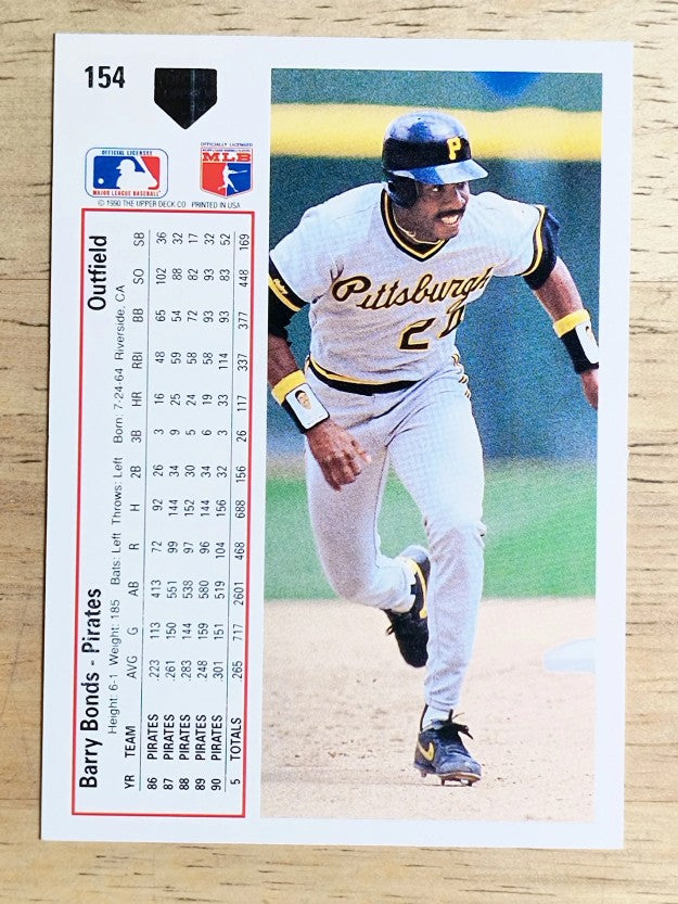 1991 Upper Deck #154 Barry Bonds