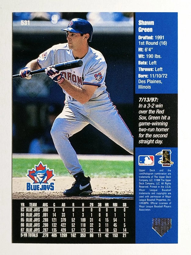 1998 Upper Deck #531 Shawn Green
