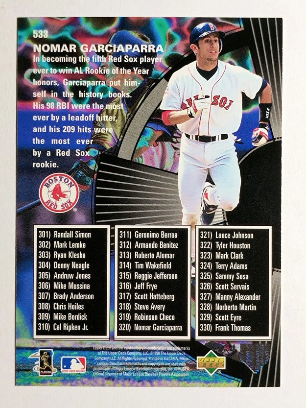 1998 Upper Deck #533 Nomar Garciaparra SH