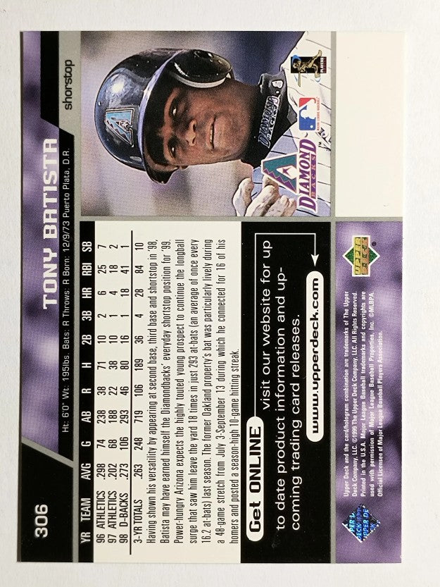 1999 Upper Deck #306 Tony Batista
