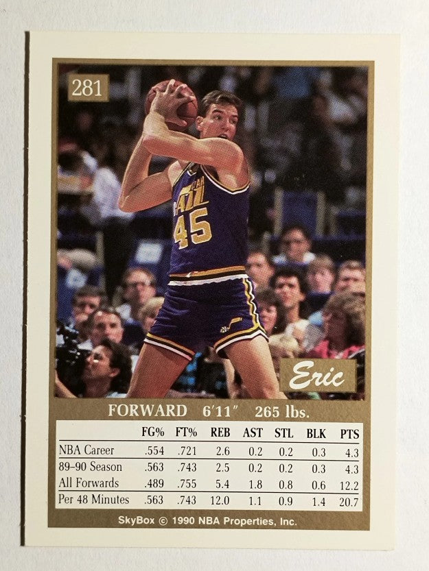 1990-91 SkyBox #281 Eric Leckner SP