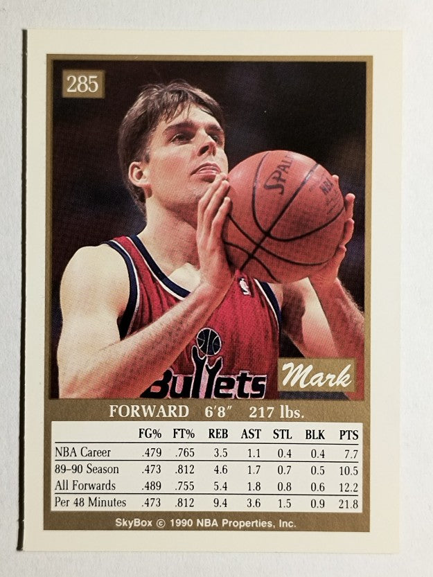 1990-91 SkyBox #285 Mark Alarie