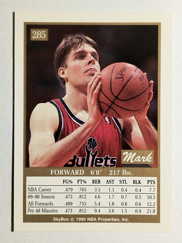 1990-91 SkyBox #285 Mark Alarie