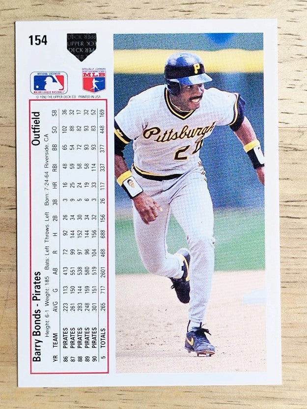 1991 Upper Deck #154 Barry Bonds