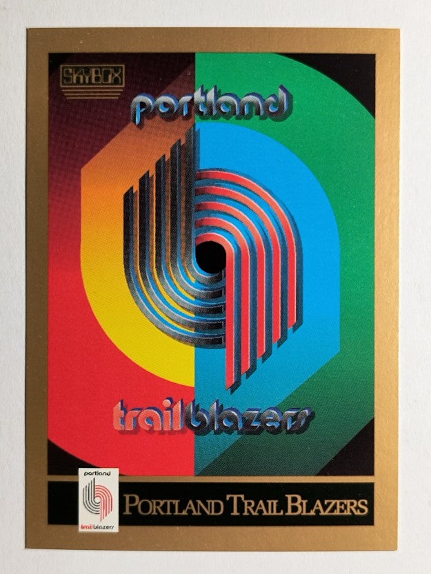 1990-91 SkyBox #349 Portland Trail Blazers TC