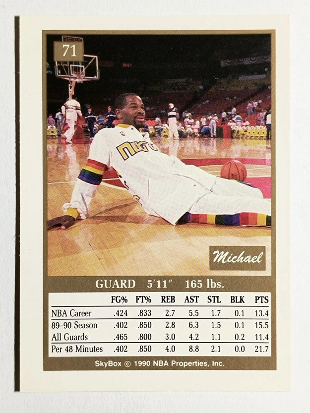 1990-91 SkyBox #71 Michael Adams