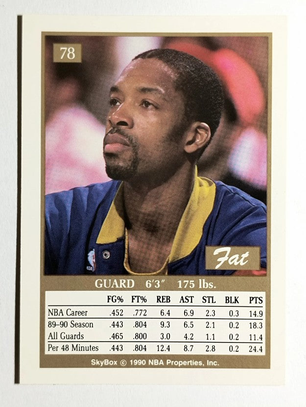 1990-91 SkyBox #78 Lafayette Lever SP