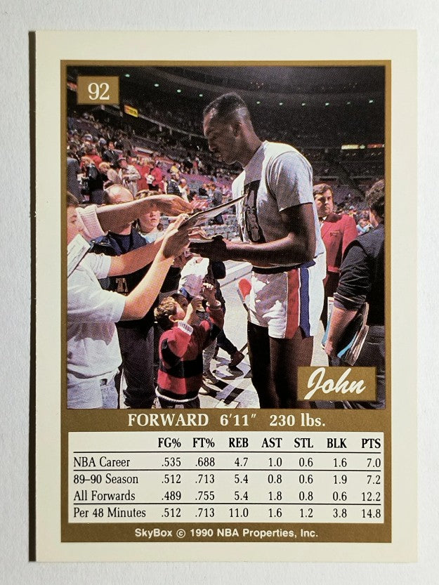 1990-91 SkyBox #92 John Salley