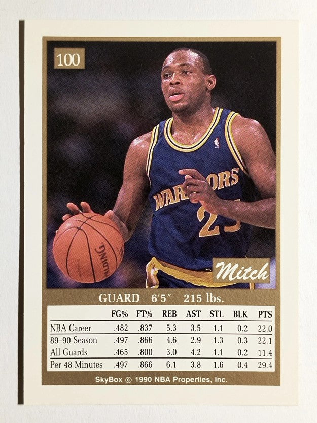 1990-91 SkyBox #100 Mitch Richmond