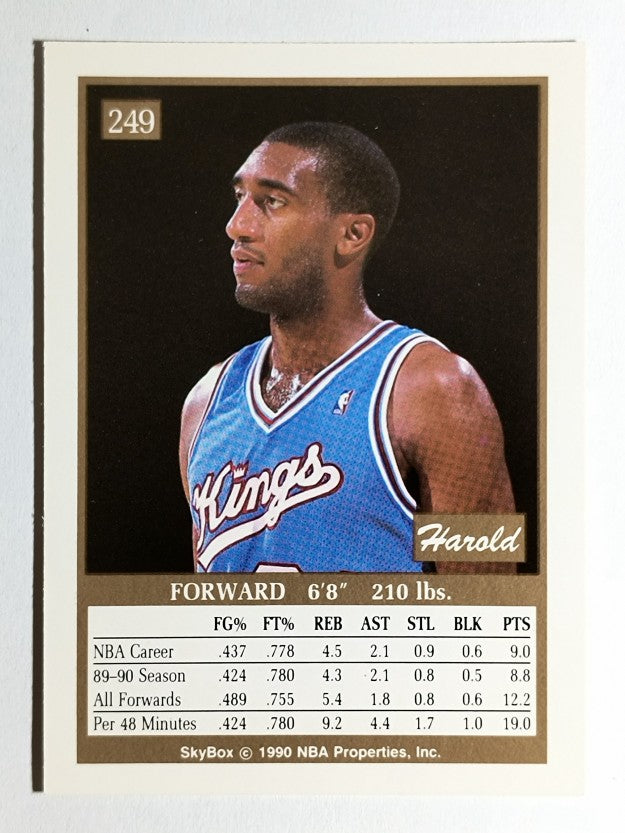 1990-91 SkyBox #249 Harold Pressley SP