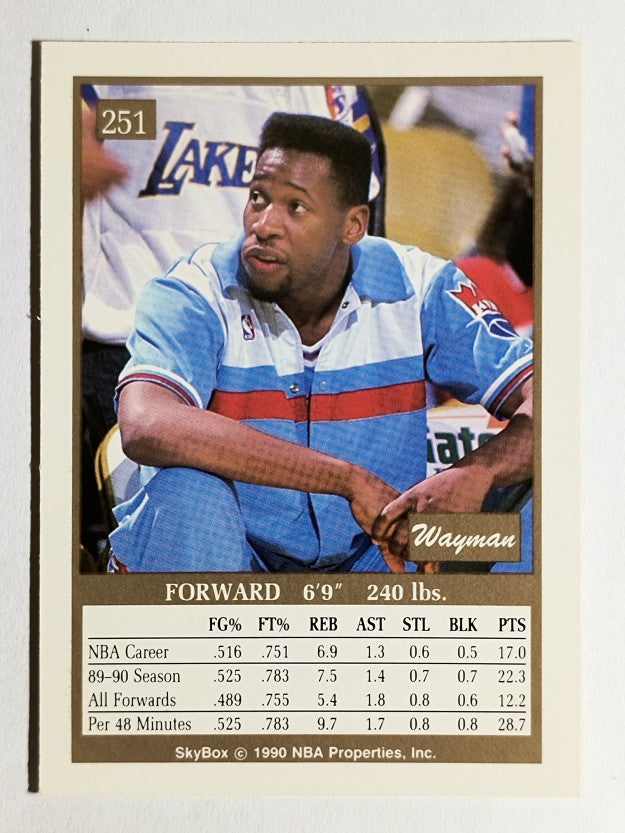 1990-91 SkyBox #251 Wayman Tisdale
