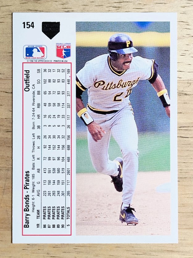 1991 Upper Deck #154 Barry Bonds