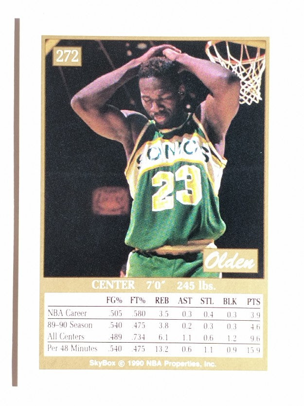 1990-91 SkyBox #272 Olden Polynice