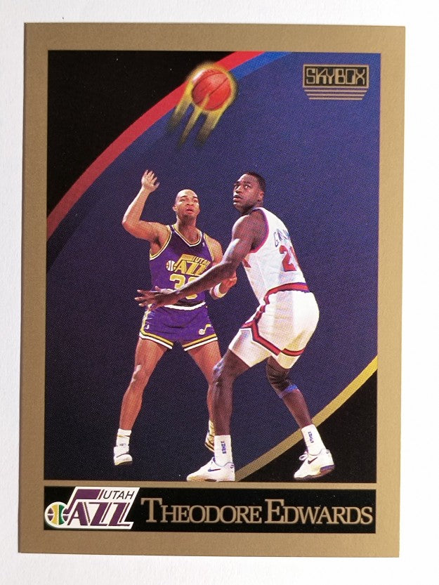 1990-91 SkyBox #277 Blue Edwards RC