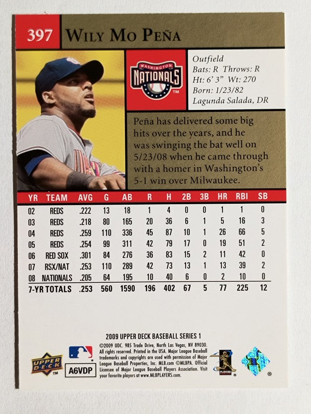 2009 Upper Deck #397 Wily Mo Pena
