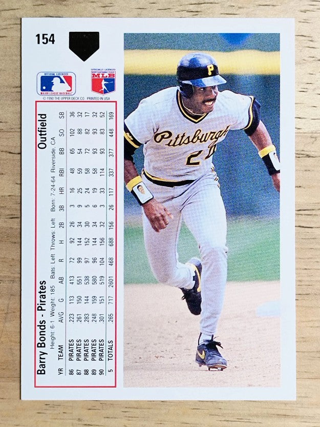 1991 Upper Deck #154 Barry Bonds