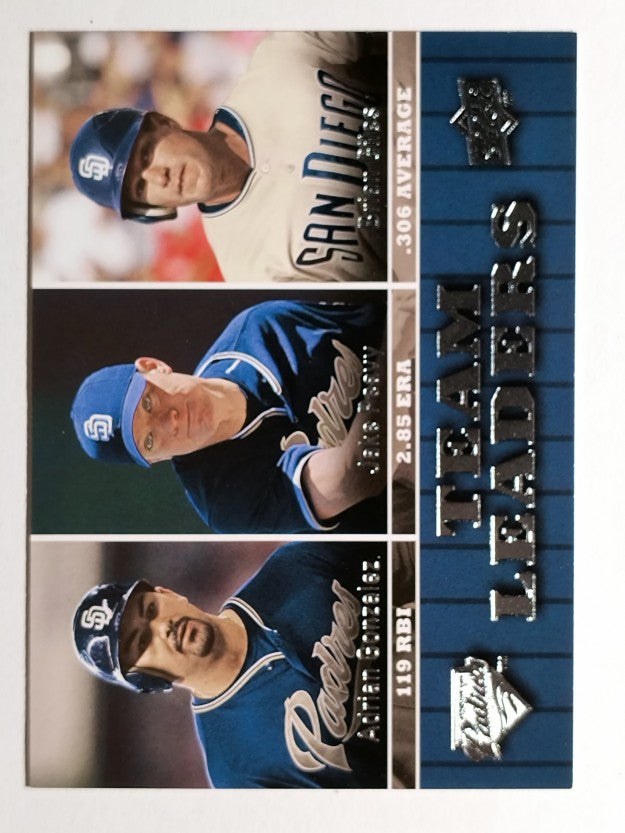2009 Upper Deck #438 Adrian Gonzalez/Jake Peavy/Brian Giles TL