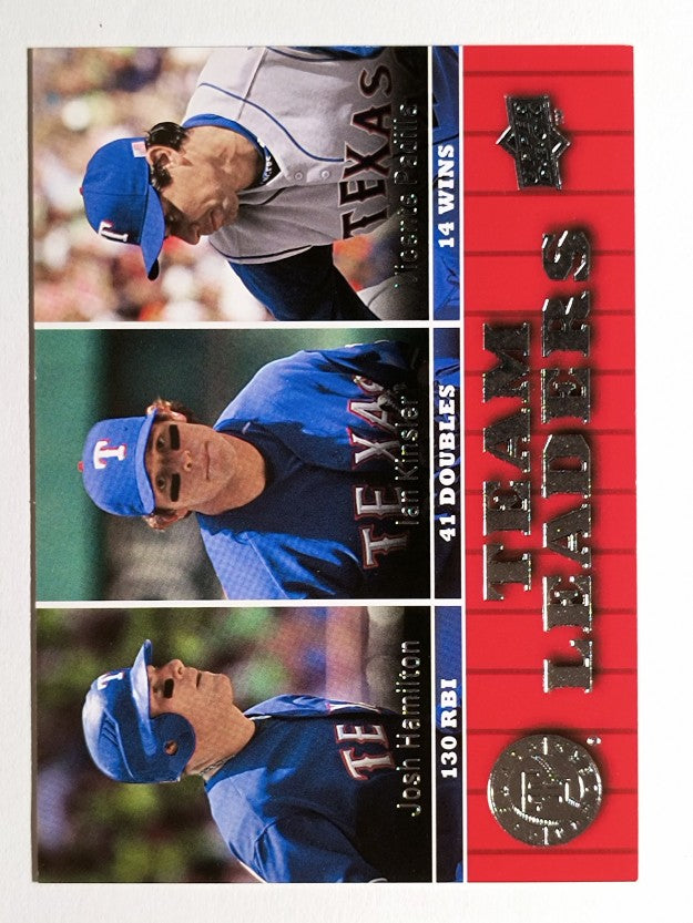 2009 Upper Deck #441 Josh Hamilton/Ian Kinsler/Vicente Padilla TL