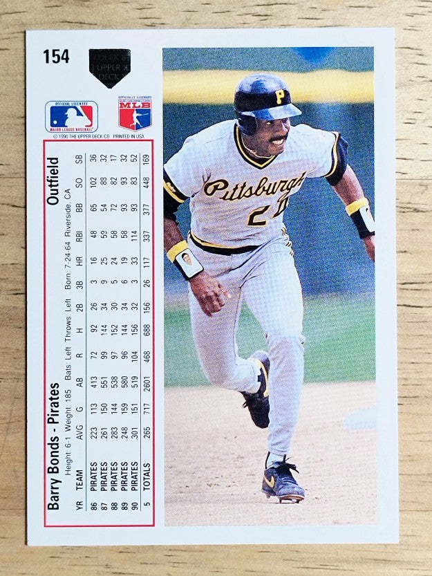 1991 Upper Deck #154 Barry Bonds