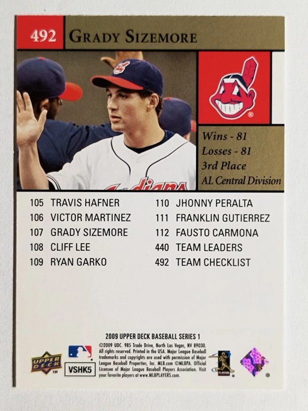 2009 Upper Deck #492 Grady Sizemore CL