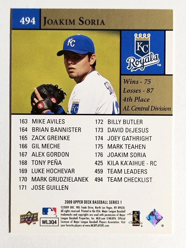 2009 Upper Deck #494 Joakim Soria CL