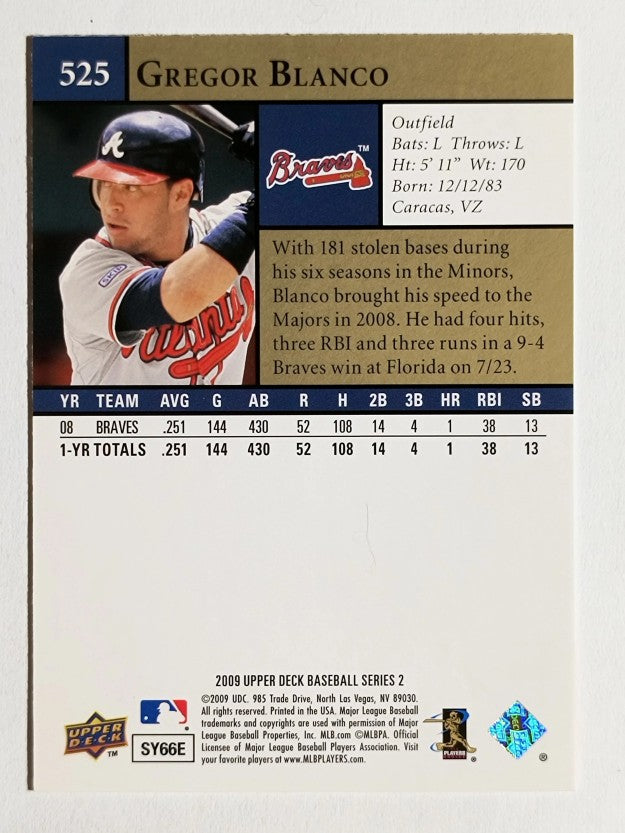 2009 Upper Deck #525 Gregor Blanco